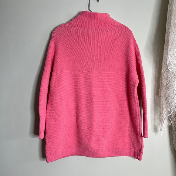 Free People Ottoman Slouchy Ribbed Mock Neck Sweater Tunic XS - Picture 5 of 6